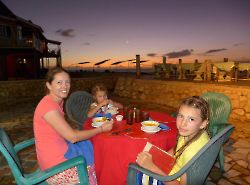 Ямайка (Jamaica). Ужин, тыквенный суп на первое. Samsara Cliff Resort.
