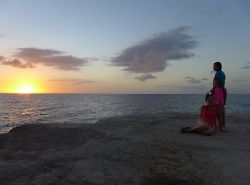 Ямайка (Jamaica). Закат. Samsara Cliff Resort.