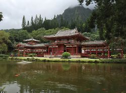 The Byodo-In Temple в городочке Heeia