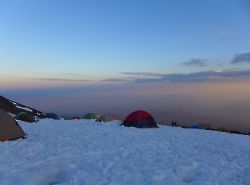 Mount Shasta - Avalanche Gulch - Helen Lake - Sunset