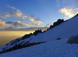 Mount Shasta - Avalanche Gulch - Helen Lake - Sunset