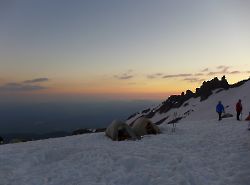 Mount Shasta - Avalanche Gulch - Helen Lake - Sunset