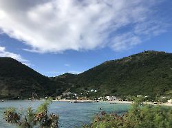 Jost Van Dyke, вид на Great Harbor, дорога из Little Harbor