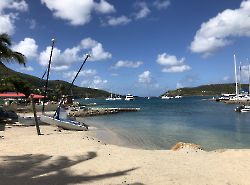 Virgin Gorda, вид на бухту и док