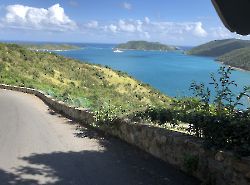 Virgin Gorda, вид на северную бухту, дорога на The Baths