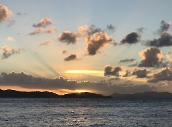 Cooper Island, закат