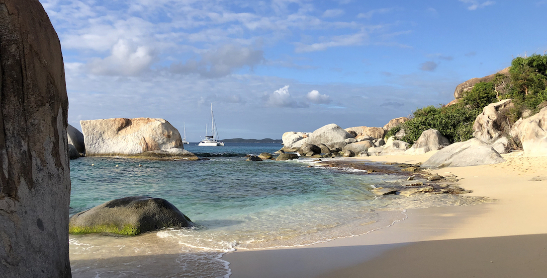 BVI. Virgin Gorda, пляж The Baths