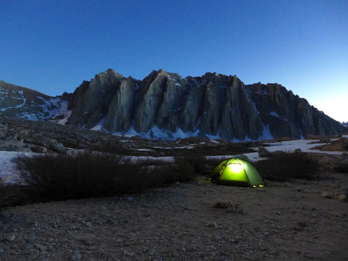 Mount Whitney - Guitar lake - Camp