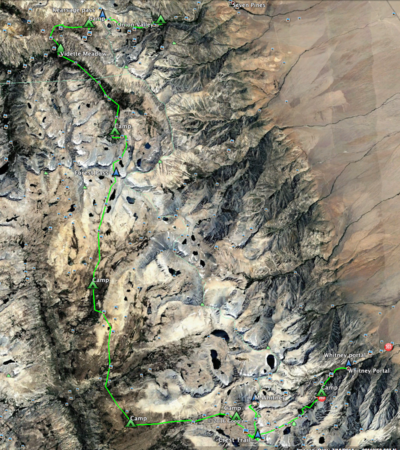 Onion Valley - M.Whitney - trail map 